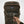 Hand pulling drawstring to open main compartment of dark green Fjallraven backpack