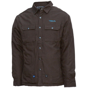Volt Heat brown button up shirt with two chest pockets