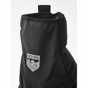 Black Hestra glove cuff with Hestra logo patch