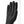 Black cycling glove with textured grip strips on fingers