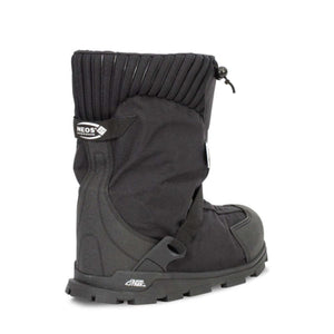 Neos Glacier Trek black waterproof overshoe with ribbed cuff and adjustable strap