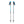 Black Diamond trekking poles with blue handles and black shafts