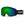 Smith Optics snow goggles with green mirrored lens and black strap