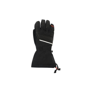 Lenz black winter glove with reinforced palm and adjustable wrist strap
