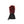 Lenz black heated glove with red heat element graphic