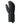 Black Lenz quilted leather mitten with adjustable wrist strap