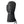 Black Lenz quilted winter mitten with adjustable wrist strap and drawstring cuff