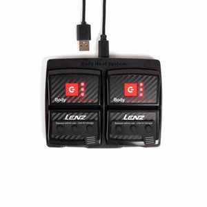 Lenz dual battery charging station with USB cable