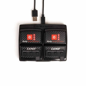 Lenz dual battery charging station with USB cable