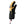 Lenz black and yellow winter mitten with adjustable wrist strap