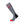 Lenz grey knee high heated sock with red toe and heel accents