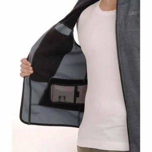 Interior view of a Lenz jacket showing the mesh pocket and lining