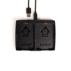 Lenz dual battery charging dock with USB cable