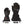 Lenz black heated gloves with Body Heat System branding