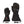 Lenz black heated mittens with adjustable wrist straps and battery compartment