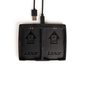 Lenz dual battery charging dock with USB cable