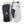 Hestra white and navy leather ski mittens with carabiner clip