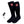 Pair of black heated socks with a remote control
