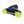 Seirus yellow rubber traction sole attached to a blue ski boot