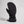 Black Swany winter mitten with adjustable wrist strap and zipper detail