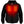ActionHeat black zip up hoodie with glowing red heating elements on the chest