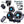 Dual head car fan with 12V cigarette plug, bracket mount, ABS blades, and two speed controller