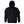 Mobile Warming black pullover hoodie with drawstring hood and front kangaroo pocket