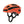 Smith Optics orange cycling helmet with black straps and ventilation ports