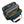 Open Briggs and Riley blue laptop bag with internal compartments holding a laptop and accessories