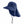 Navy blue Mission sun hat with a wide brim and neck flap
