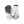 Hestra white and grey leather ski gloves with velcro wrist straps