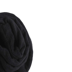 Folded black MiHigh fabric material