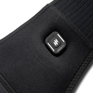 MiHigh black fabric wrap with a square power button featuring a flame icon and Gravity branding