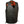 Milwaukee Leather black motorcycle vest with side laces and snap button closure