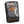 Milwaukee Leather black storage bag with clear front window and orange brand logo