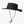 Mission black bucket hat with perforated side panels and adjustable chin strap