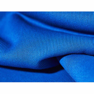 Close up of blue Mission fabric texture
