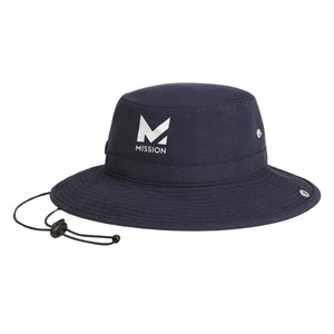 Navy Mission bucket hat with chin strap