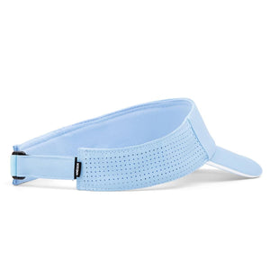 Light blue Mission perforated athletic visor with adjustable strap