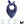 Mission blue paisley cooling bandana with feature icons for instant cooling and proprietary fabric