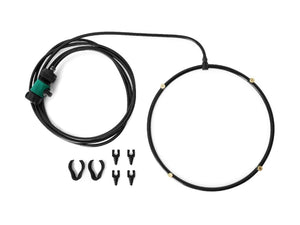 Misty Mate circular misting ring with hose and mounting clips