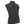 Back view of a black Mobile Warming vest with a high collar and brand logo