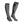 Mobile Warming grey and black knee high performance socks with ribbed panels