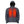 Mobile Warming charcoal grey hooded jacket with illuminated red heating elements on the chest