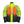 Mobile Warming high visibility yellow and black heated work jacket with reflective strips