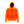 Mobile Warming orange hooded sweatshirt with graphic heating element design