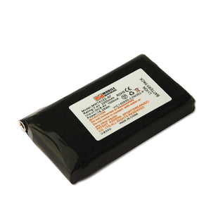 Mobile Warming lithium ion battery pack with technical specifications label