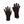 Mobile Warming black heated gloves with touchscreen compatible fingertips and wrist power button