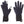 Mobile Warming black heated gloves with touchscreen fingertips and adjustable wrist straps