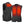 Mobile Warming black heated vest showing front and back heating elements